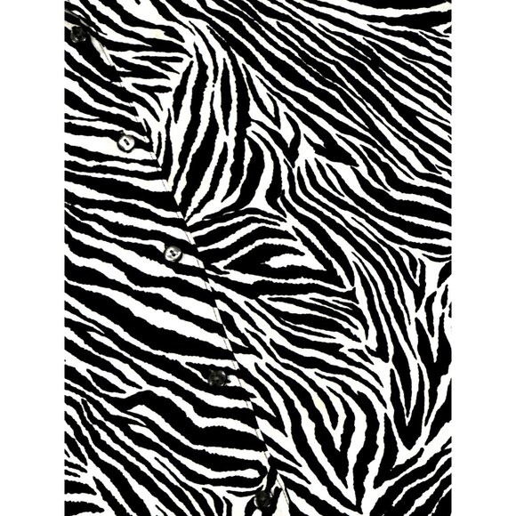 Allison Daley 18 Zebra Statement Blouse Artwear Oversized Bold Graphic Retro - Picture 12 of 12